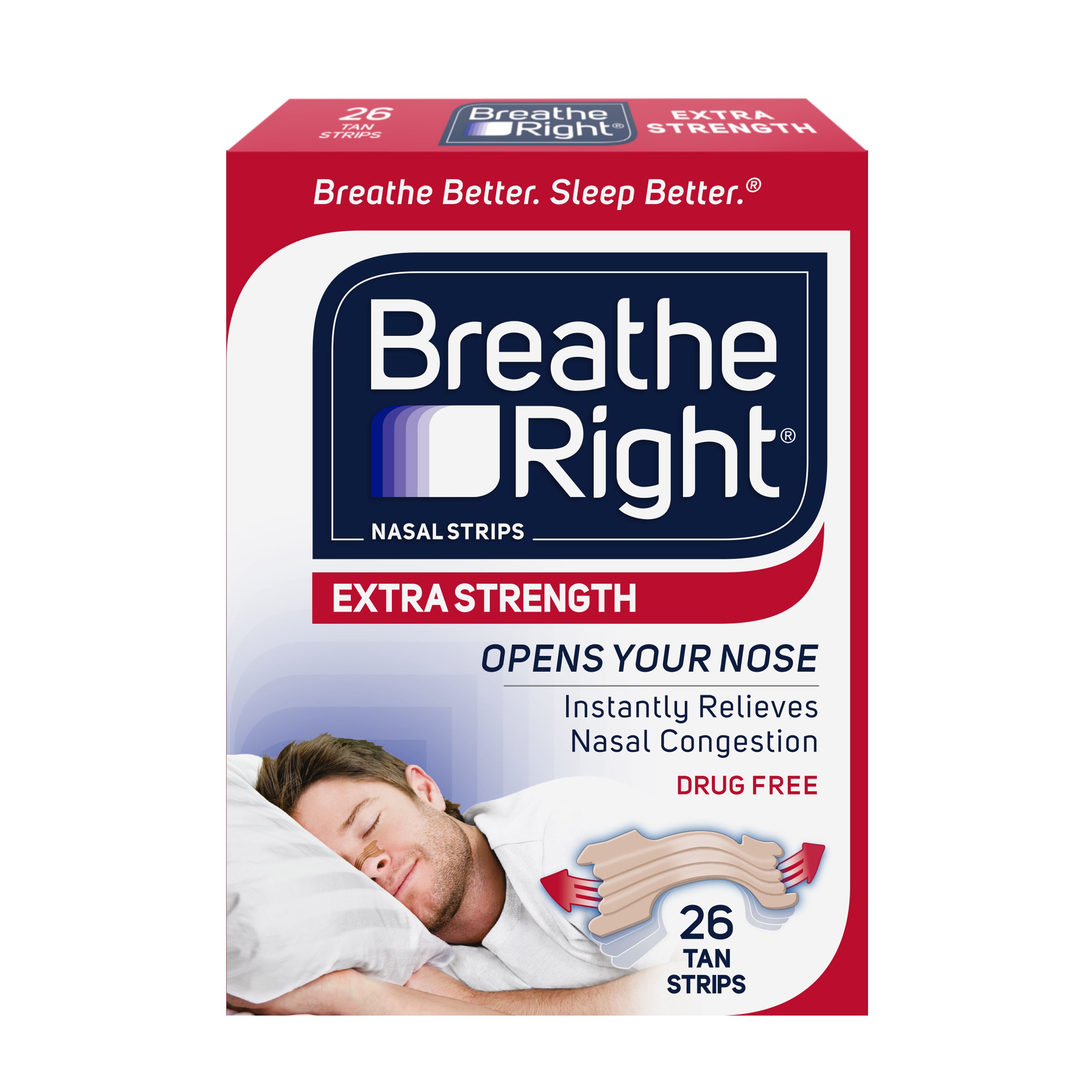 Order Breathe Right Extra Strength Nasal Strips - Tan, 26 ct food online from Rite Aid store, MILLER PLACE on bringmethat.com