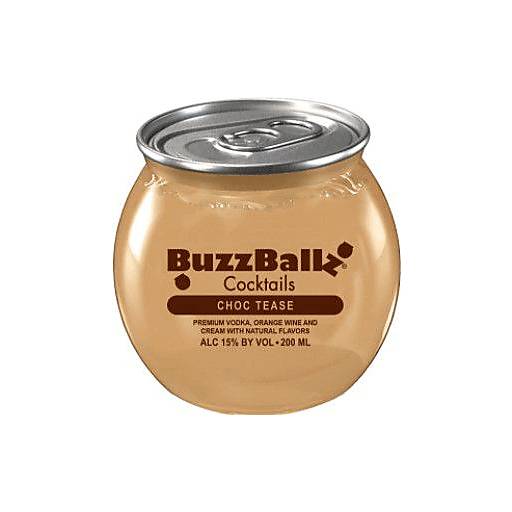 Order Buzzballz Choc Tease Cocktail (200 ML) 125473 food online from Bevmo! store, Ladera Ranch on bringmethat.com