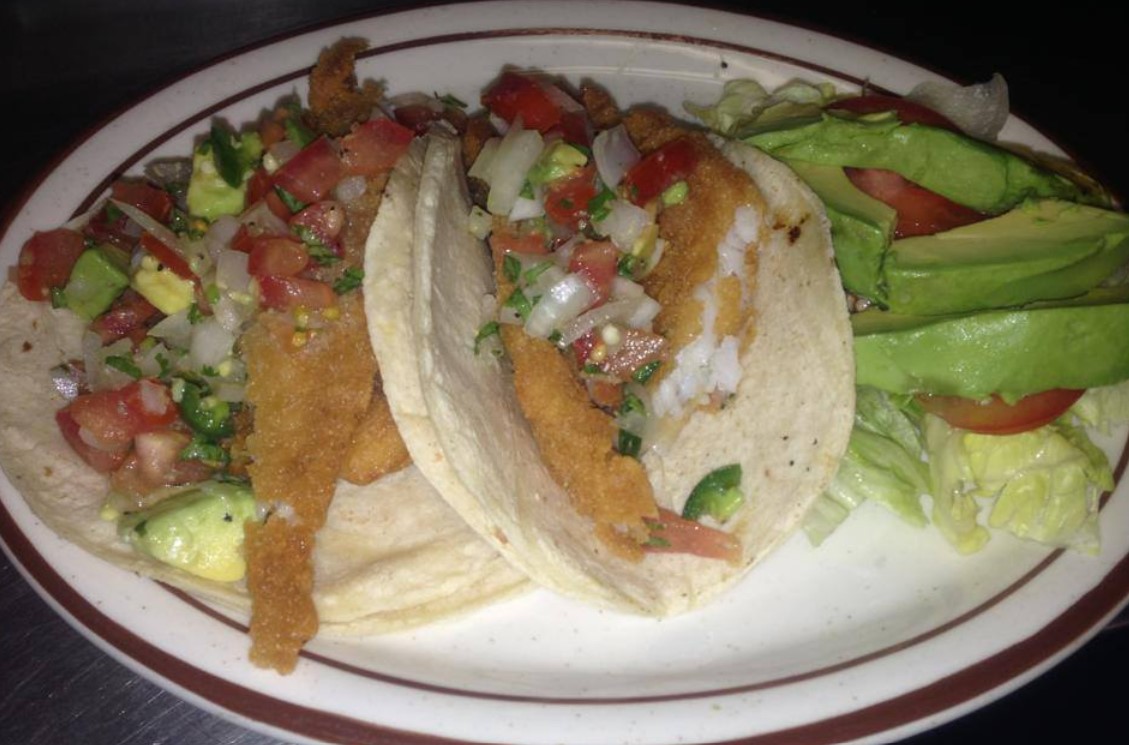 Order 87. Fried Fish Tacos food online from Baytown Seafood Restaurant store, Pasadena on bringmethat.com