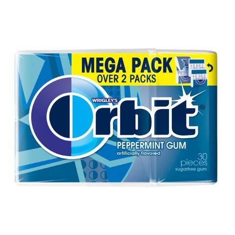 Order Orbit Sugar Free Gum Peppermint 30 Pieces food online from 7-Eleven store, Chicago on bringmethat.com