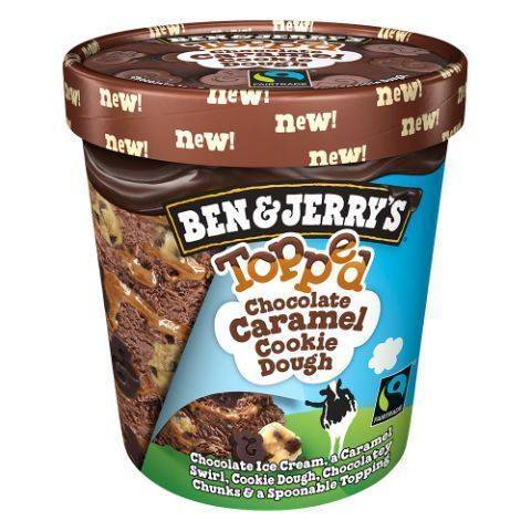 Order B&J Choc Caramel Cookie Dough Topp'd food online from 7-Eleven store, Corning on bringmethat.com