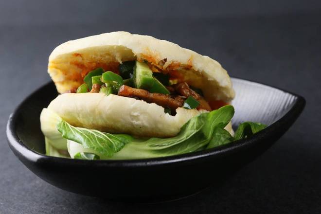 Order Qi-Shan Spicy Pork Burger food online from Terra Cotta Warrior store, San Francisco on bringmethat.com