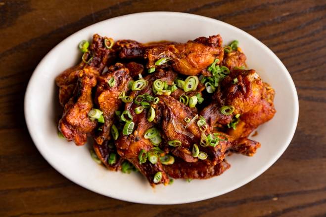 Order BBQ Wings 6ct food online from DMK Burger Bar store, Chicago on bringmethat.com