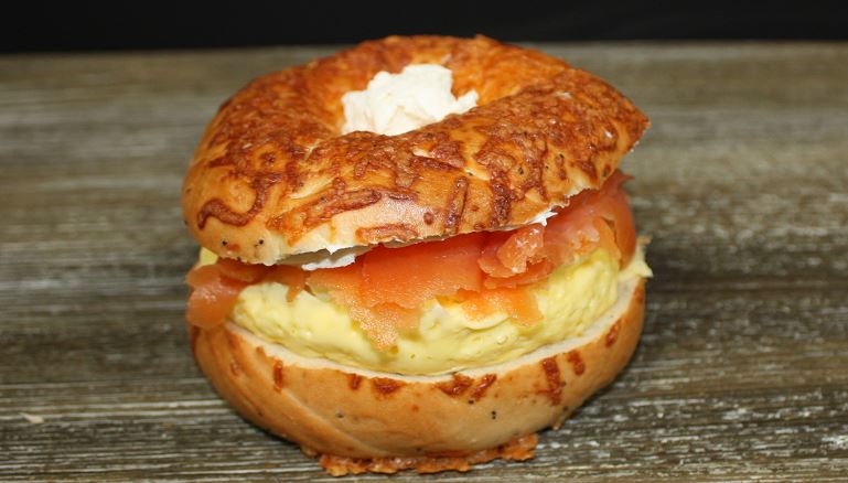 Order 9. Lox Eggwich food online from Bagel Street Cafe Danville store, Danville on bringmethat.com