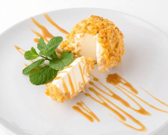 Order Manuel's Fried Ice Cream food online from Vegetarian Mexican Lounge store, Little Elm on bringmethat.com