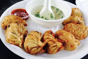 Order Fried Chicken Momos (8 pcs) food online from Oasis Multicuisine store, Baton Rouge on bringmethat.com