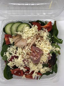 Order Super Chef Salad W/Roll food online from Anitas Famous Rolls store, Kansas City on bringmethat.com
