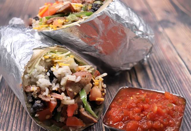 Order SPICY SAUSAGE BURRITO food online from Pepperjax Grill store, Council Bluffs on bringmethat.com