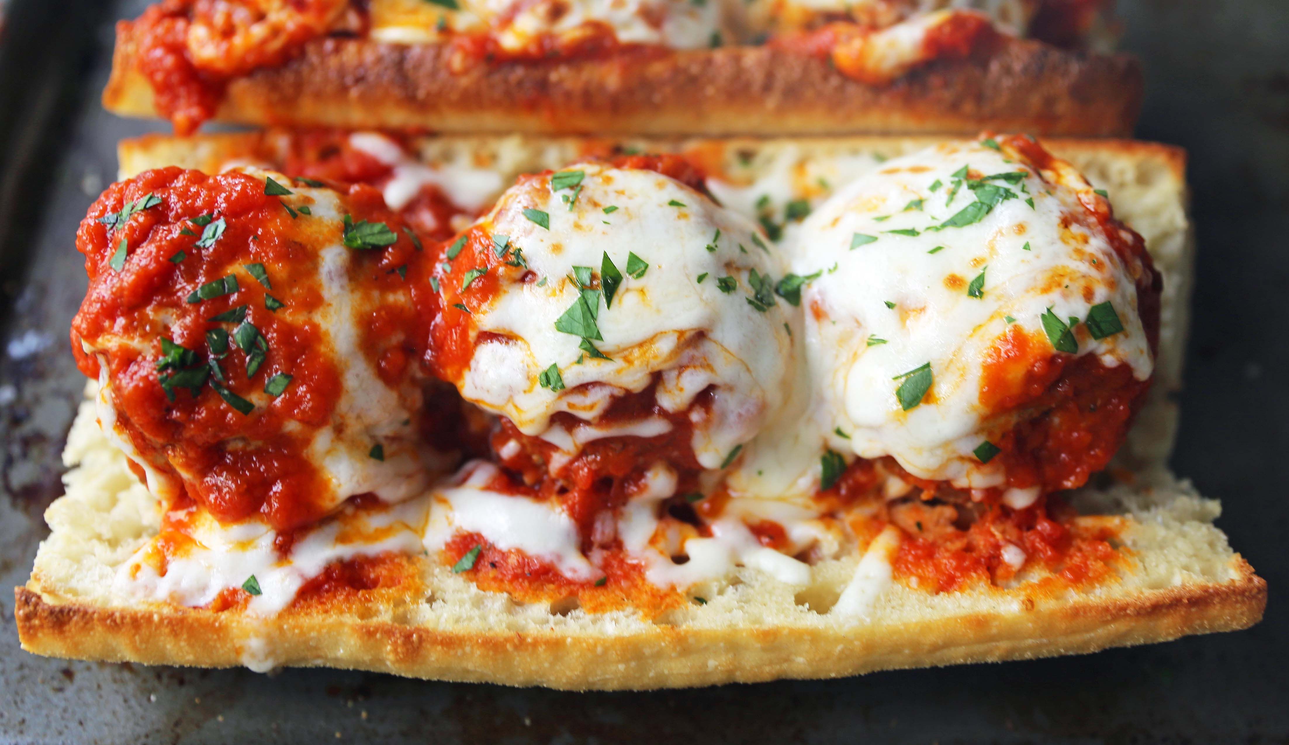 Order Meatball Parmigiana Sub food online from Buonos Pizza store, Gilbert on bringmethat.com