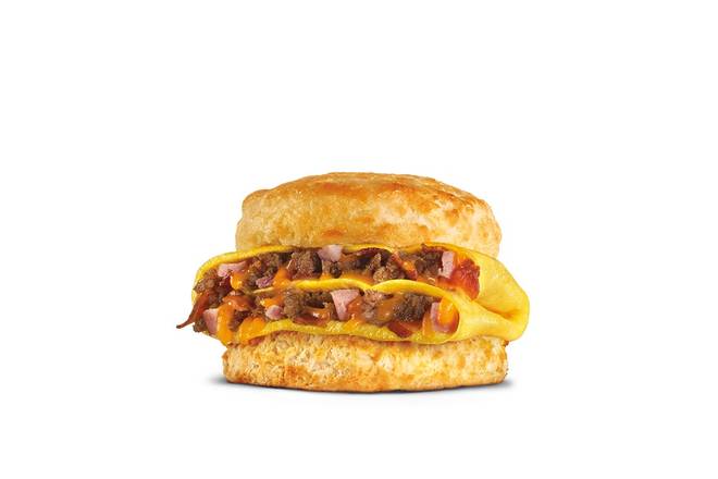 Order Loaded Omelet Biscuit food online from Hardees store, Independence on bringmethat.com