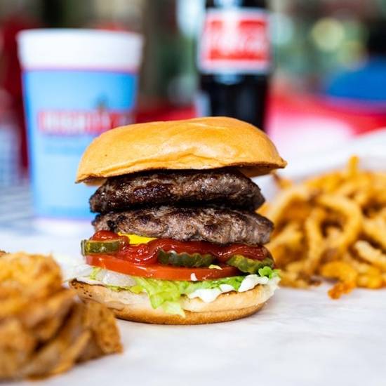 Order 1/4 lb Beast food online from Mighty Fine Burgers Fries & Shakes store, Austin on bringmethat.com