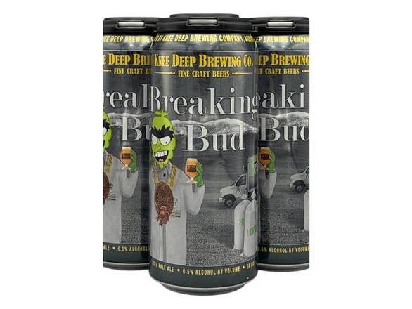 Order Knee Deep Breaking Bud IPA - 4x 16oz Cans food online from Prince Liquor store, Torrance on bringmethat.com