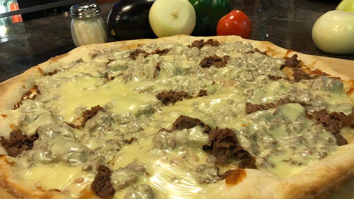 Order 12" Personal Cheese Steak Pizza food online from Venezia Pizza store, Morrisville on bringmethat.com