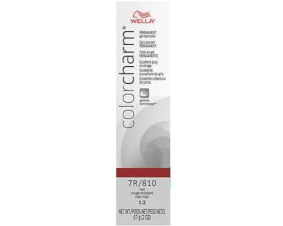 Order Wella Color Charm Permanent Gel Hair-Color: 7R/810 RED food online from iDa Beauty Supply Store store, Middletown on bringmethat.com