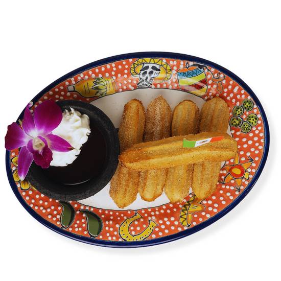 Order Chocolate Caramel Churros (New) food online from La Fortaleza store, Clifton on bringmethat.com