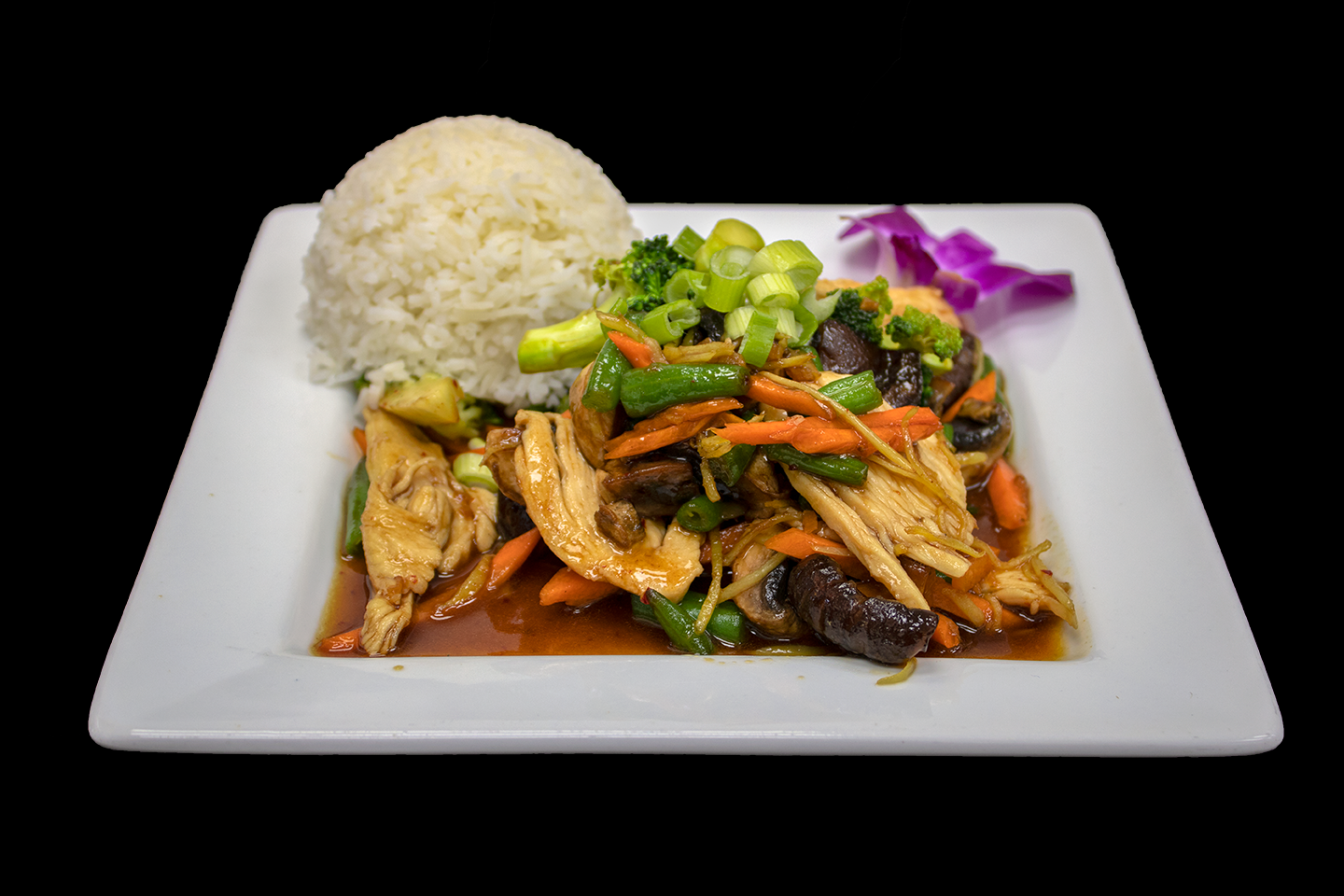 Order E8 PAD GINGER food online from Thai Lucky Restaurant store, San Antonio on bringmethat.com