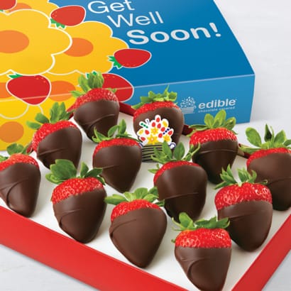 Order Get Well Chocolate Dipped Strawberries food online from Edible Arrangements store, Westwood on bringmethat.com