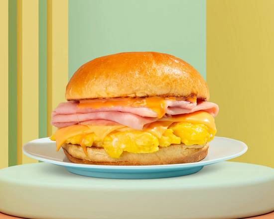 Order Ham, Egg and Cheese Sandwich food online from Breakfast Beauties store, San Diego on bringmethat.com