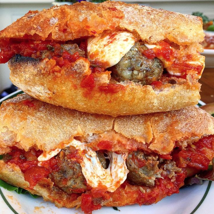 Order Meatball Parm food online from Capos Pizza store, San Antonio on bringmethat.com