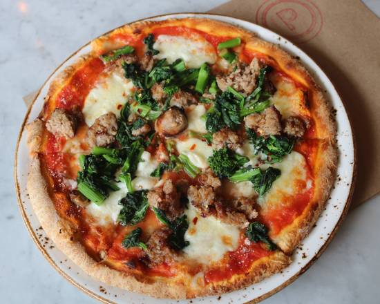 Order Rapini Pizza food online from Piattino store, Summit on bringmethat.com