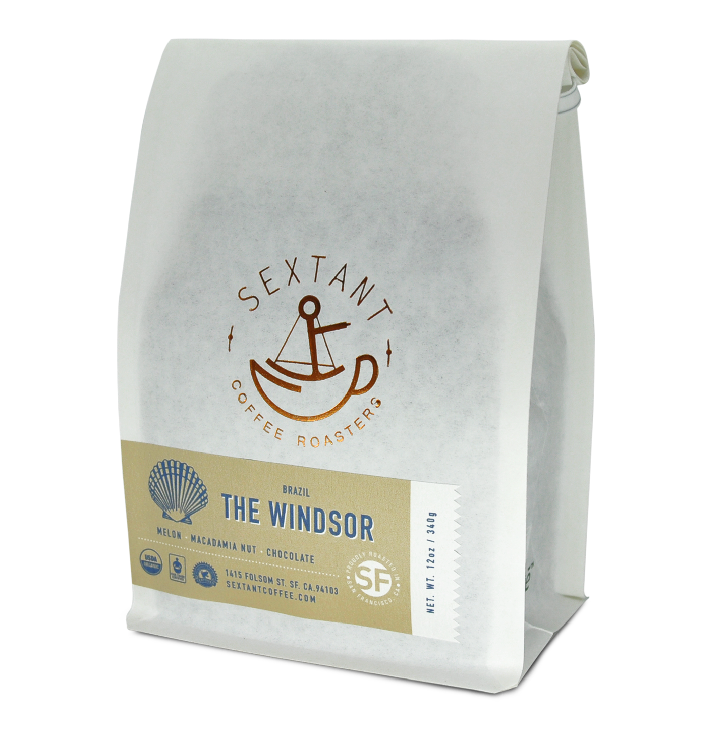 Order Windsor Whole Beans food online from Sextant Coffee Roasters store, San Francisco on bringmethat.com