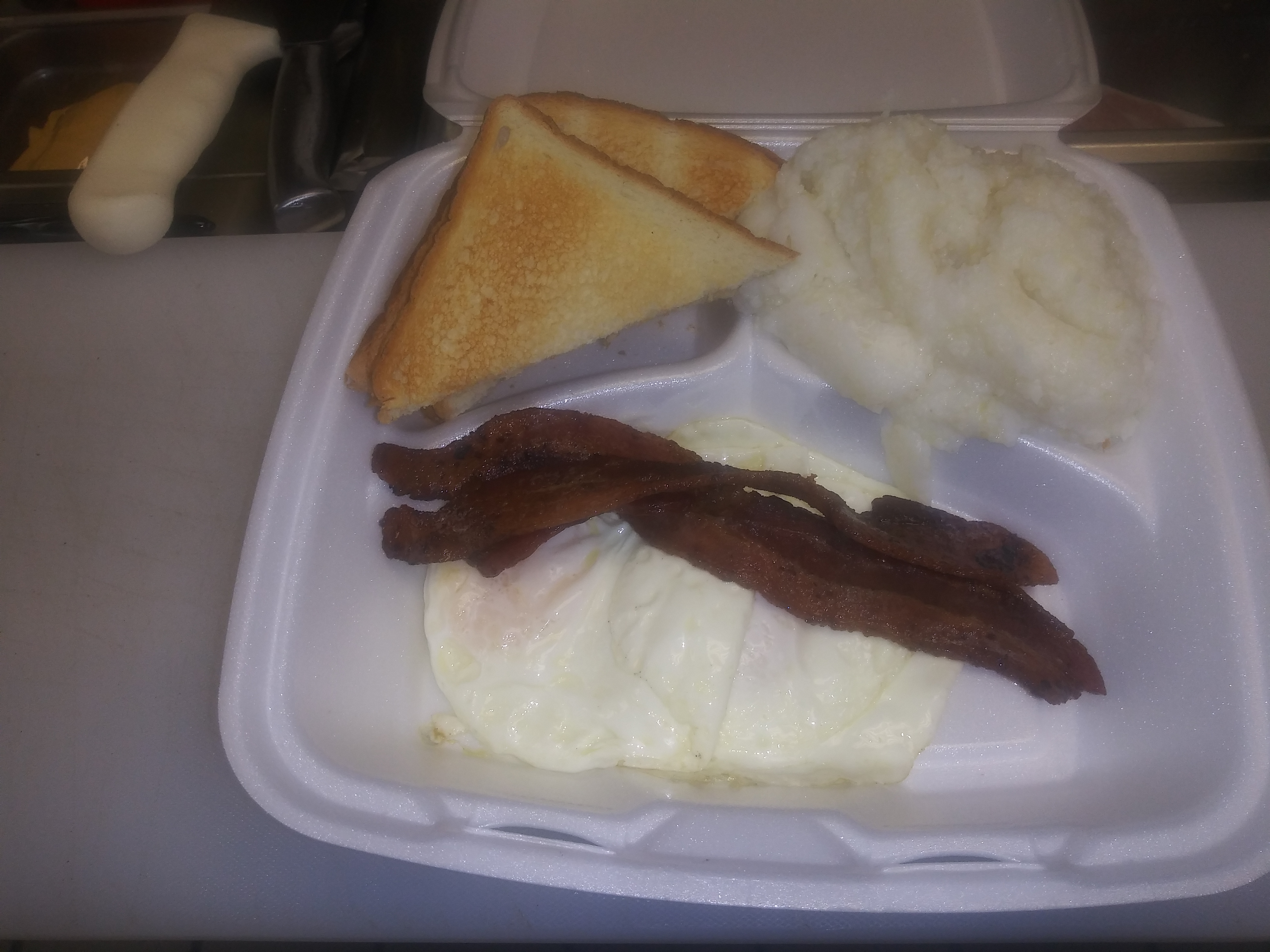Order Bacon and Eggs Plate food online from The Sheik store, Starke on bringmethat.com