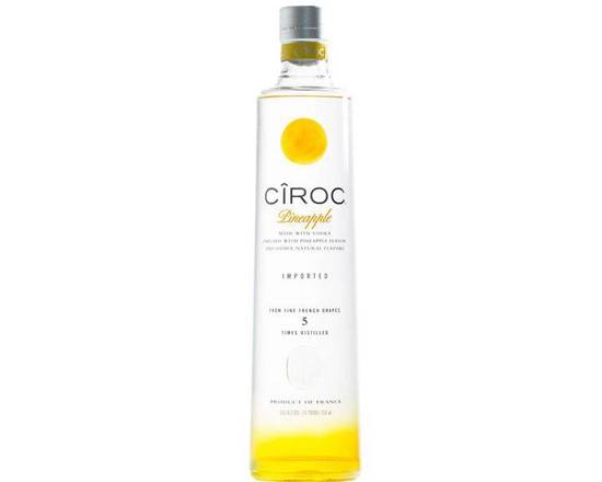 Order Ciroc Pineapple, 750mL vodka (35.0% ABV) food online from Central Liquor Market store, Los Angeles on bringmethat.com