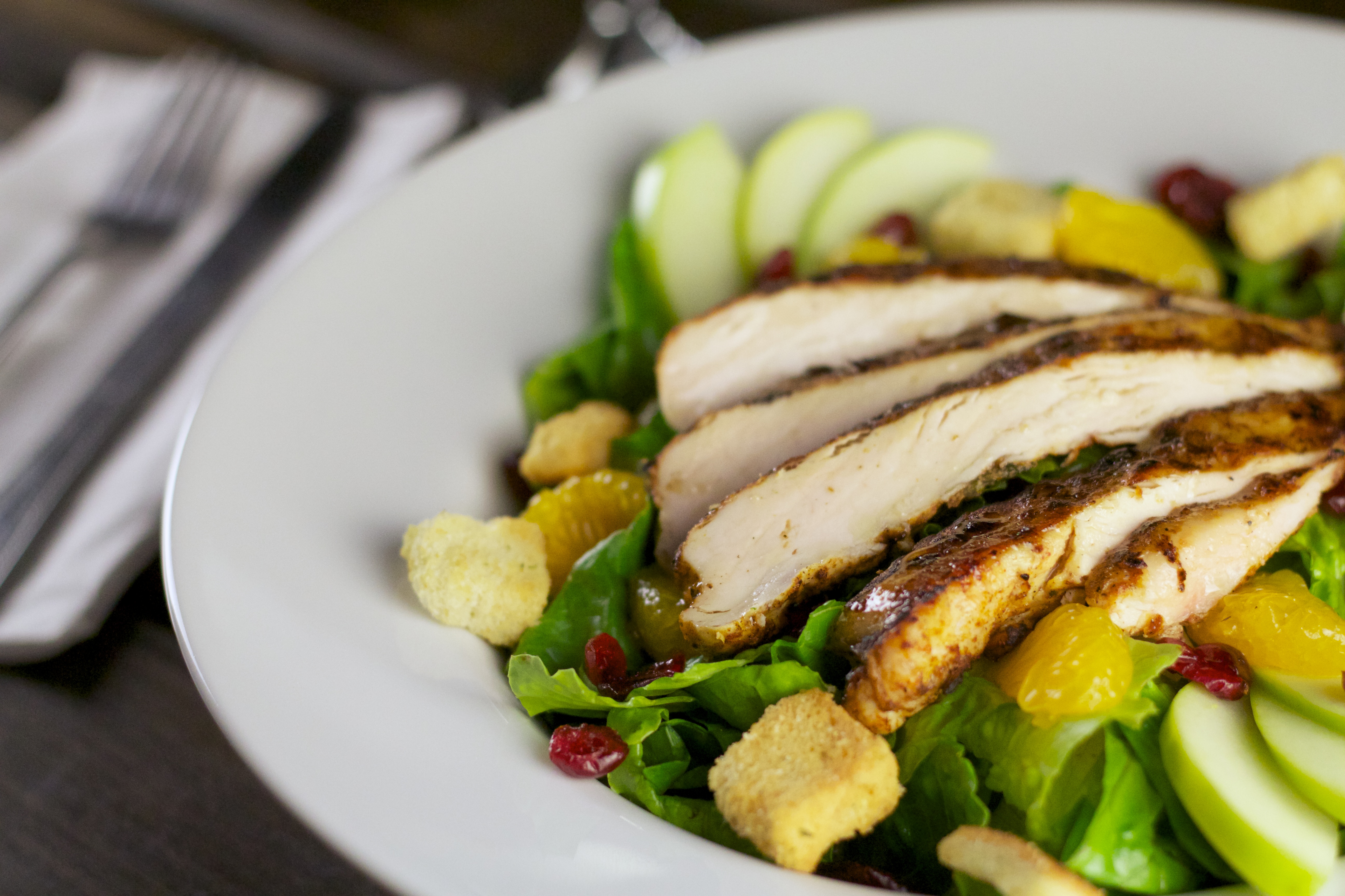 Order Blackened Chicken Cranapple Salad food online from The Corner Stable Restaurant store, Columbia on bringmethat.com