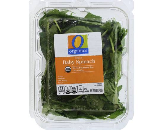 Order O Organics · Baby Spinach (5 oz) food online from Albertsons store, Hillsboro on bringmethat.com