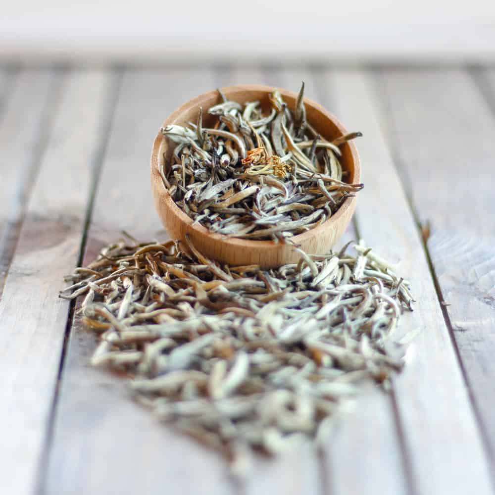 Order Jasmine Silver Needle White Tea food online from Fava Tea Company In Greenfield store, Greenfield on bringmethat.com