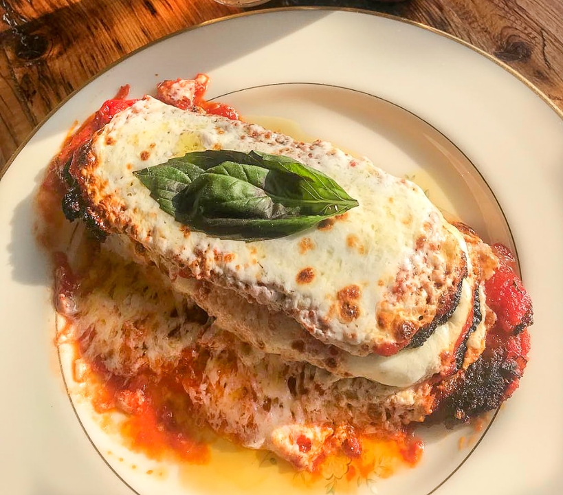 Order Stacked Eggplant Parm food online from Pizzeria La Rosa store, New Rochelle on bringmethat.com