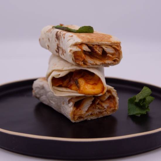 Order S2 - Supreme Chicken Shawarma Wrap food online from Sufra Mediterranean Food store, Boston on bringmethat.com
