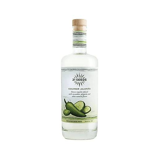 Order 21 Seeds Blanco Tequila Cucumber Jalapeno (750 ML) 125728 food online from BevMo! store, Salinas on bringmethat.com