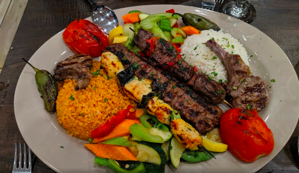 Order Mixed Grill Platter for 2 food online from Maya Bistro store, Arlington on bringmethat.com