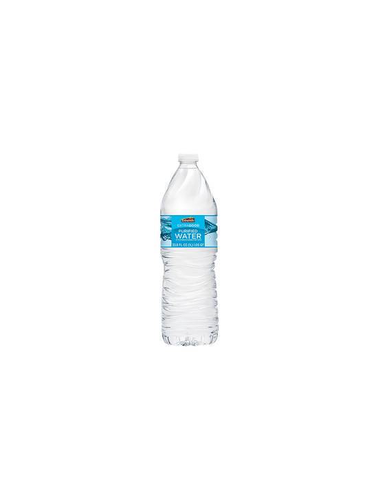 Order ExtraMile Purified Water 1 Liter food online from Chevron Extramile store, Morgan Hill on bringmethat.com