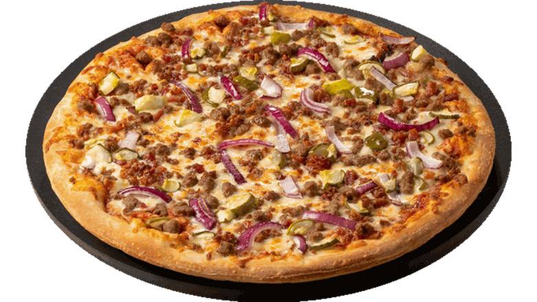 Order Bacon Cheeseburger food online from Pizza Ranch store, Butte on bringmethat.com