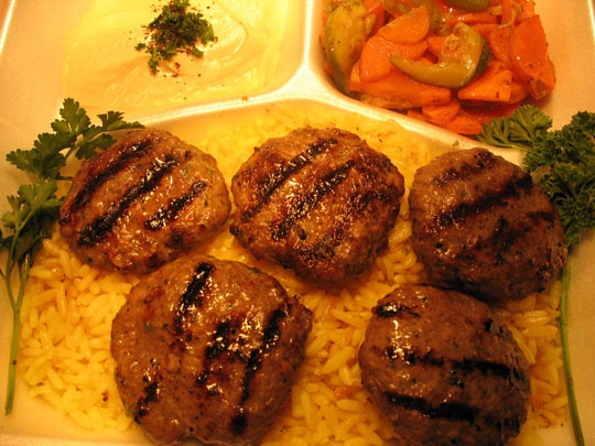 Order Kifta Kabob Entree food online from Jerusalem cafe store, Oak Park on bringmethat.com