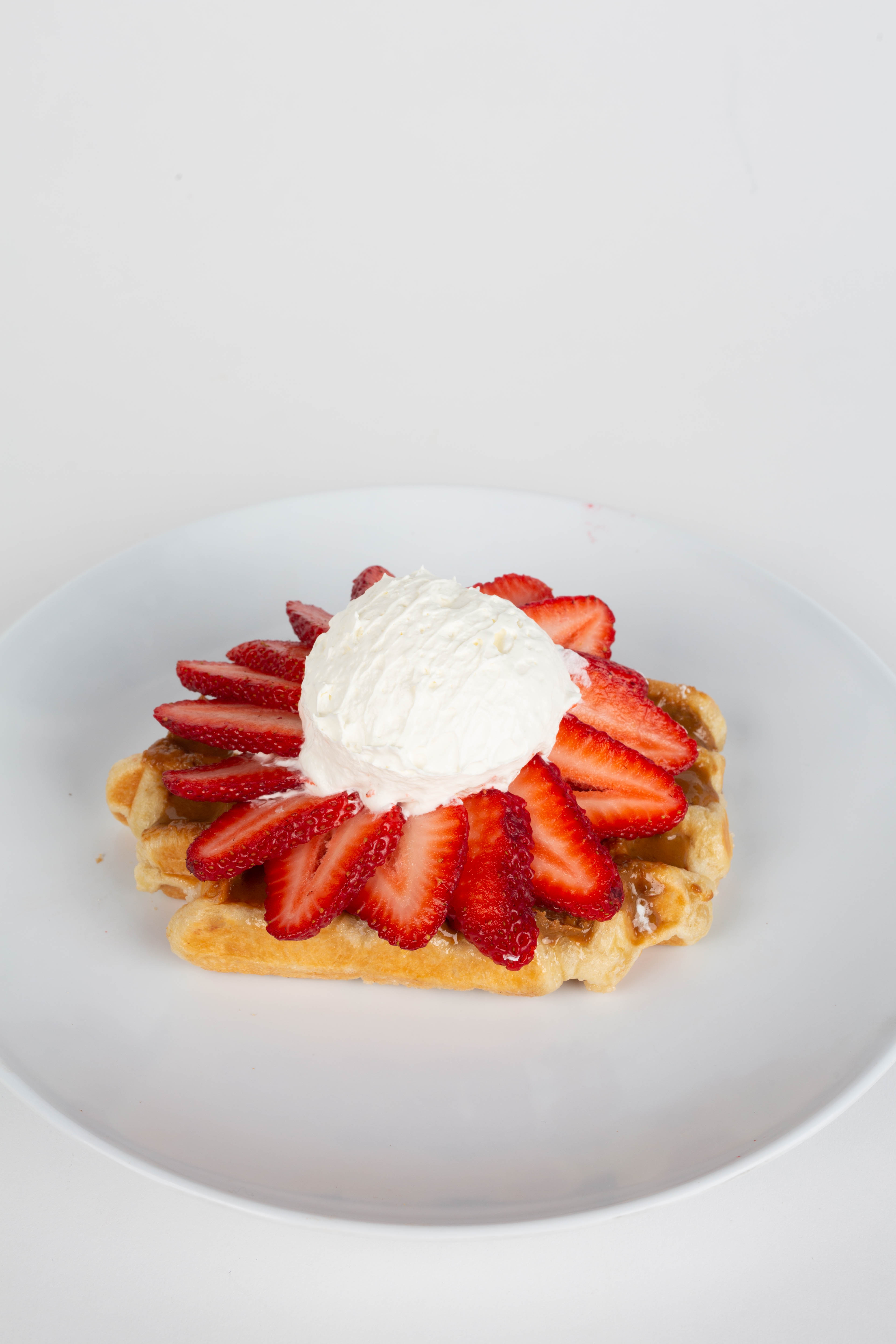 Order Strawberries and Cream food online from Waffle Love store, Long Beach on bringmethat.com