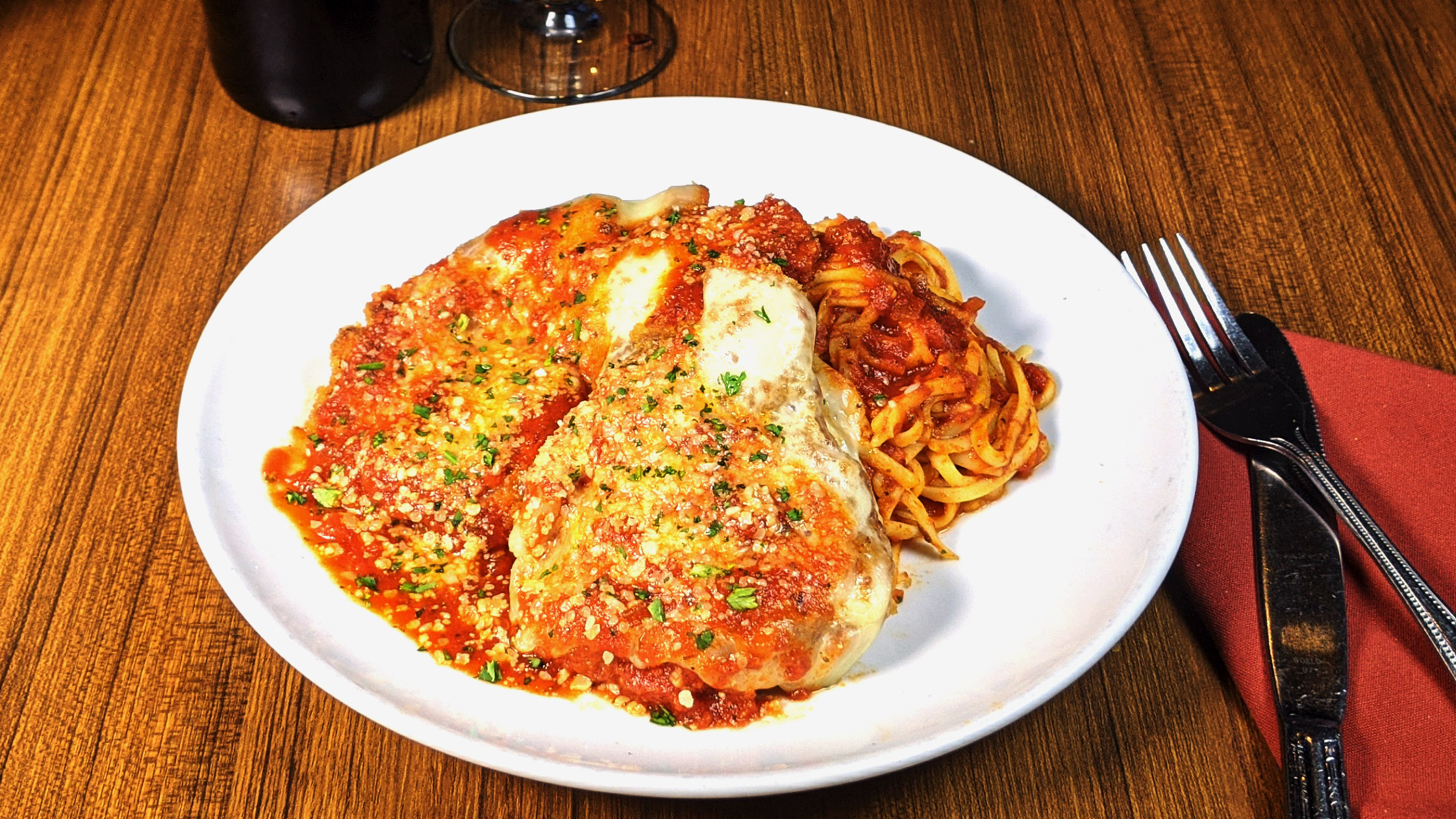 Order Chicken Parm food online from Mimi's Cafe store, Victorville on bringmethat.com