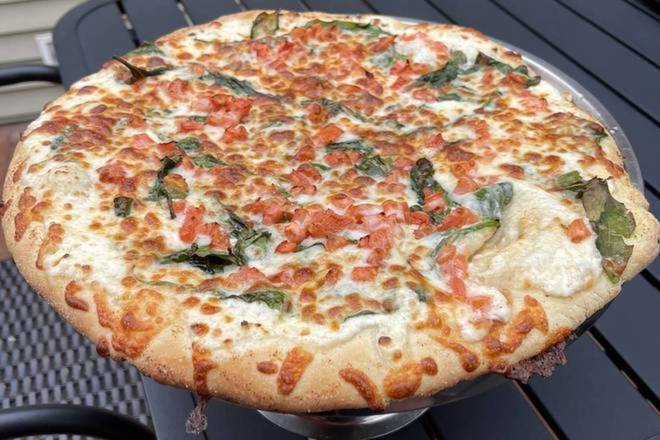 Order White Pizza (14") food online from Zorba Grill store, Occoquan on bringmethat.com