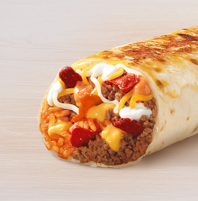 Order Beef Grilled Cheese Burrito food online from Taco Bell store, Troy on bringmethat.com