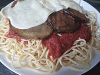 Order Eggplant Parmesan Dinner food online from Randy's Pizza store, Durham on bringmethat.com
