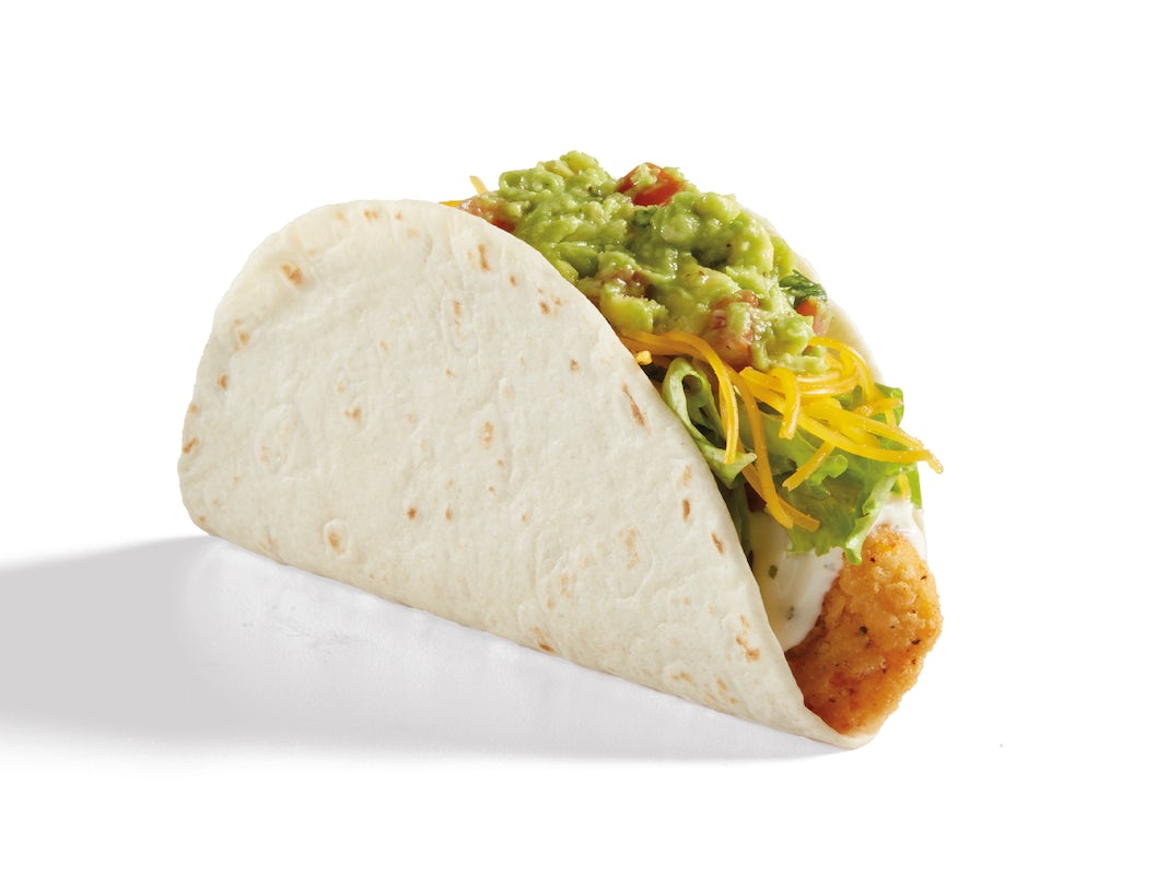 Order Crispy Chicken Taco Guac'd Up  food online from Del Taco - Warner Robins store, Centerville on bringmethat.com
