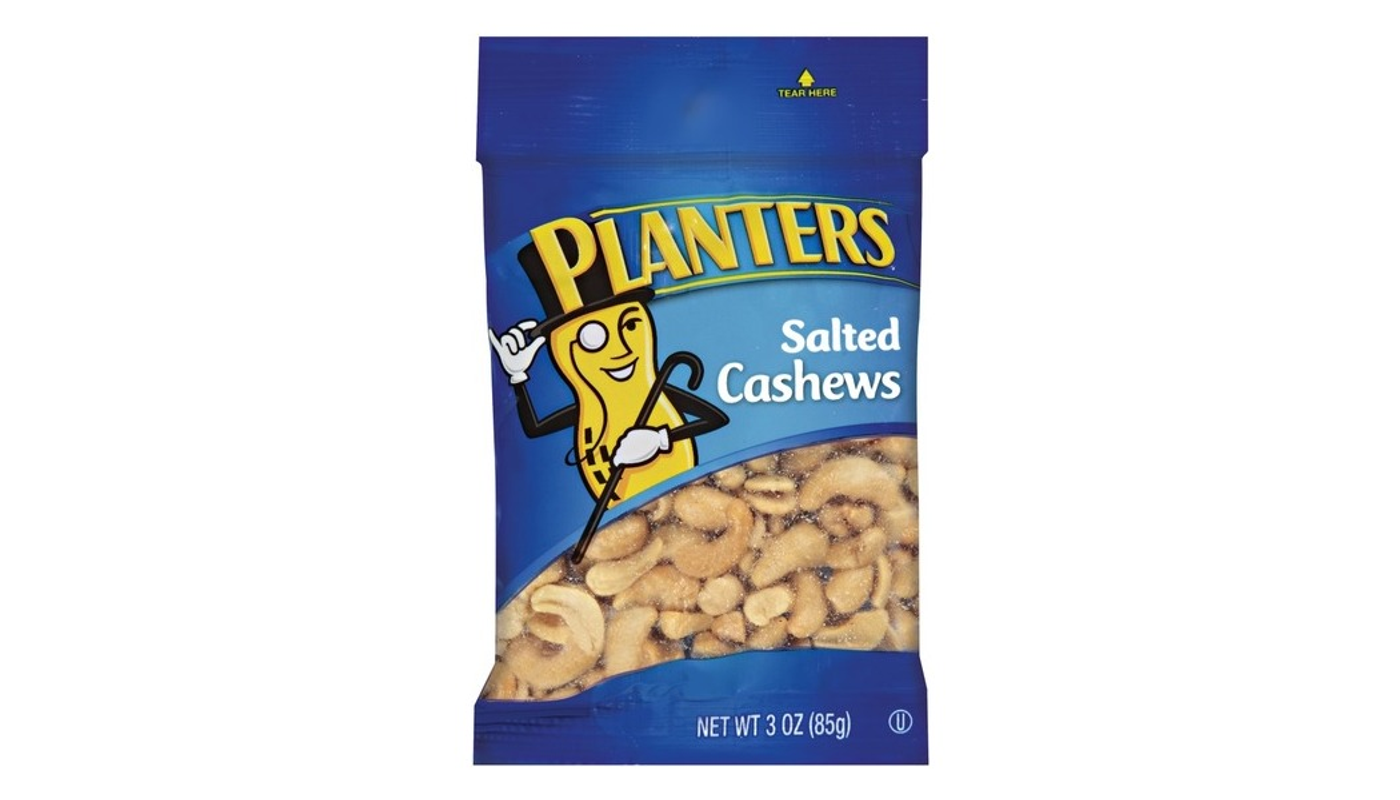 Order Planters Salted Cashews 1.5 oz Bag food online from Liquor Palace store, Burbank on bringmethat.com