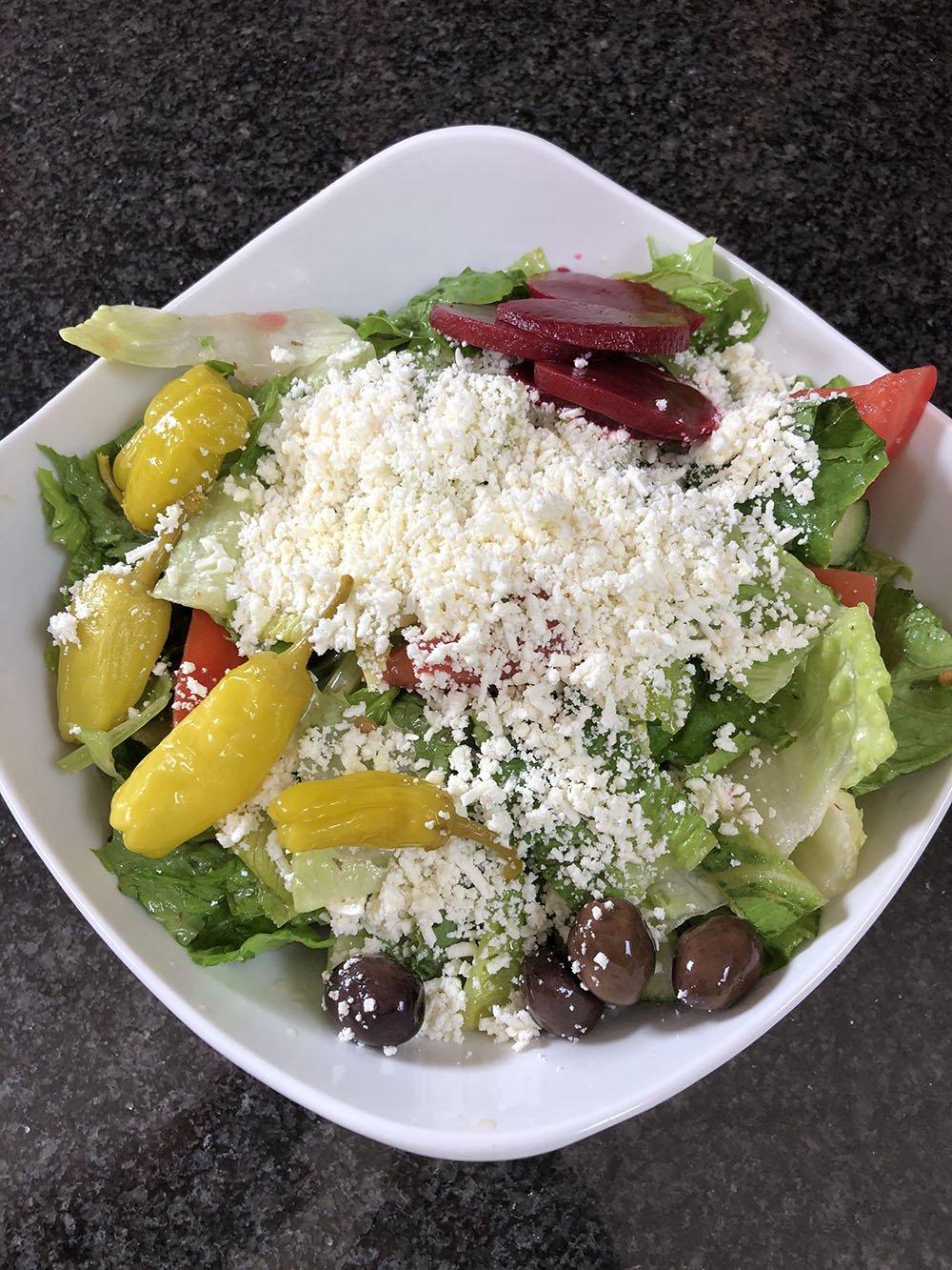 Order Greek Salad food online from Grape Leaf Express - Toledo store, Toledo on bringmethat.com