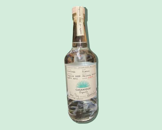 Order Casamigos Blanco, 750mL tequila (40.0% ABV) food online from South Liquor store, Long Beach on bringmethat.com