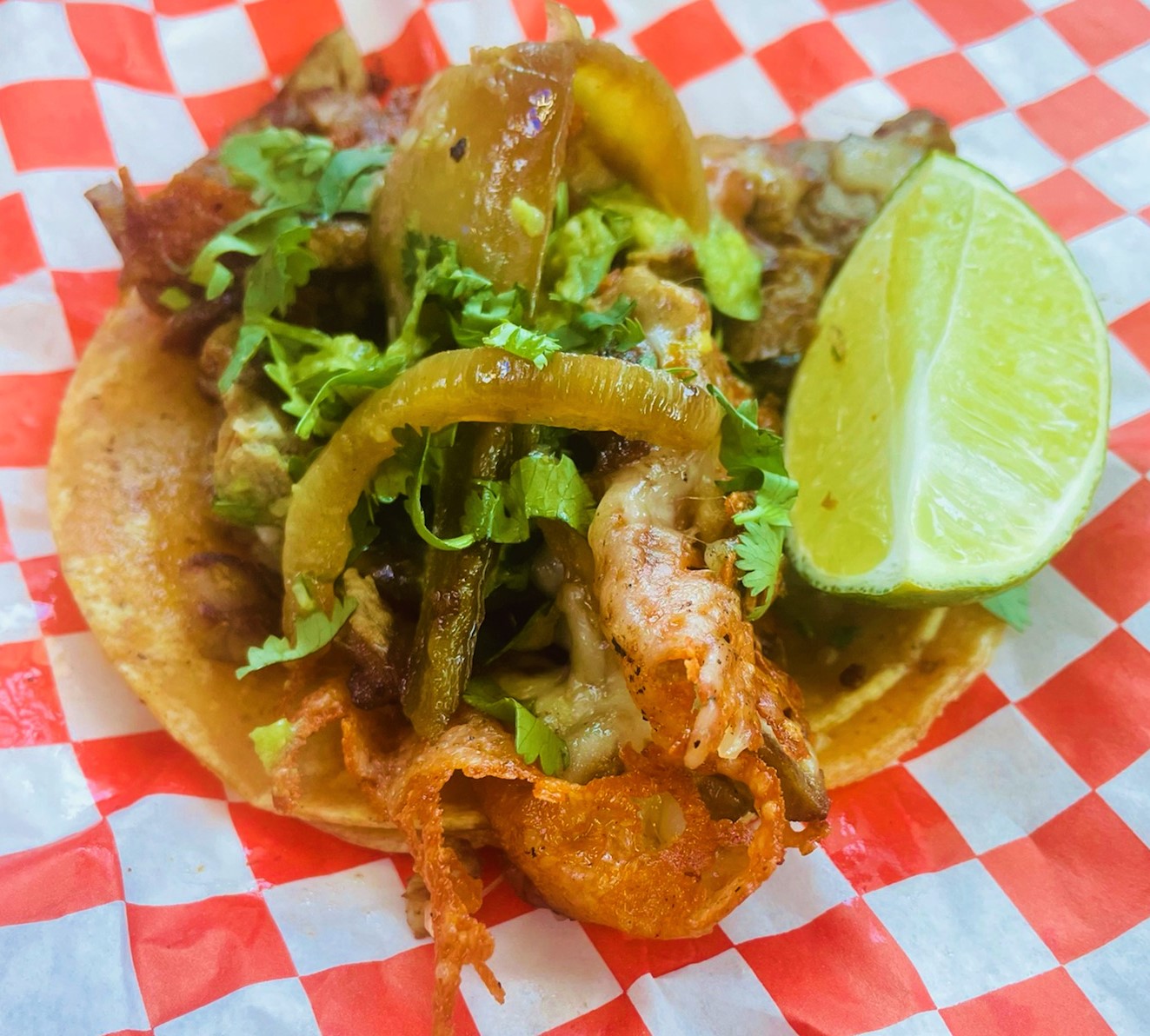 Order Alambre Style Taco food online from El Alambre store, San Francisco on bringmethat.com