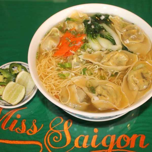 Order Wonton Egg Noodle Soup food online from Miss Saigon store, Oakland on bringmethat.com