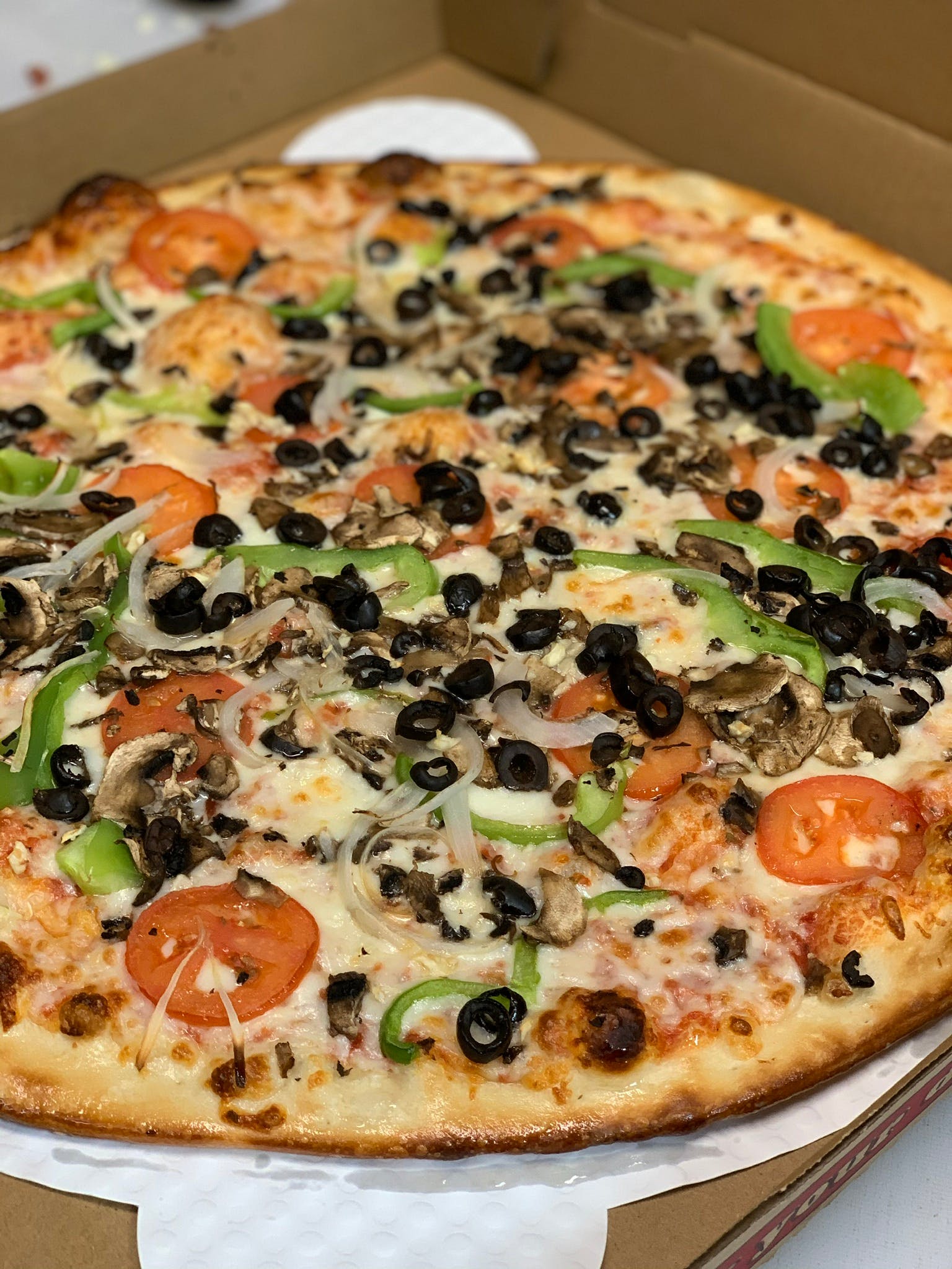 Order The Veggie Pizza - Small 14" food online from Benny Blanco Pizza store, Denver on bringmethat.com