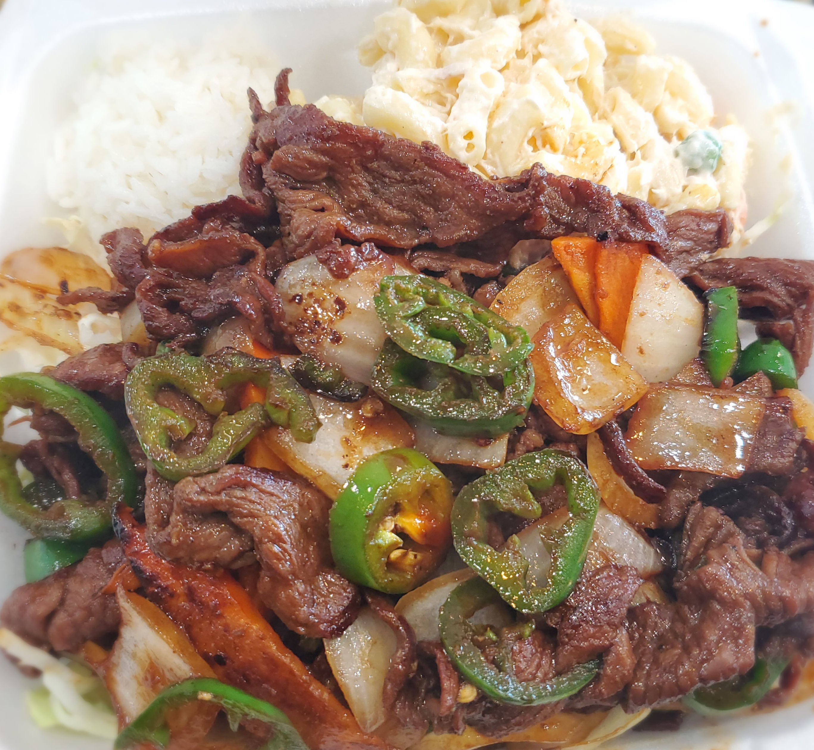 Order Jalapeno Lamb Plate food online from Young Hawaiian Bbq store, Chino on bringmethat.com